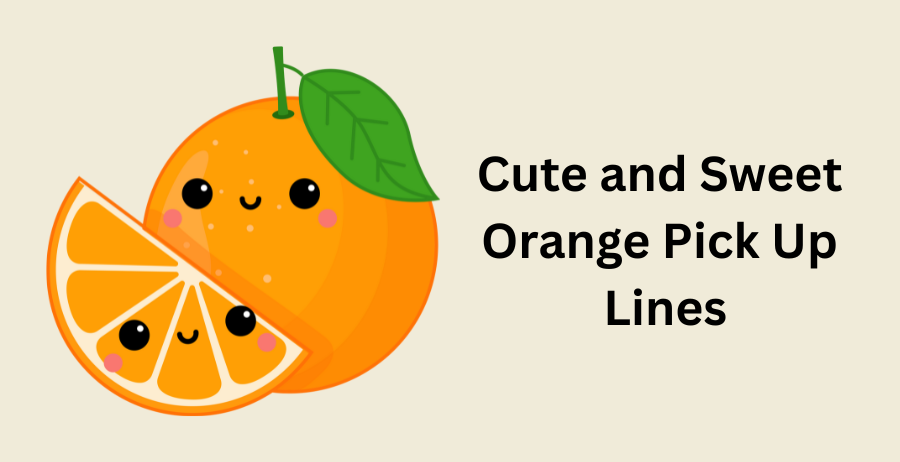 cute and sweet orange pick up lines
