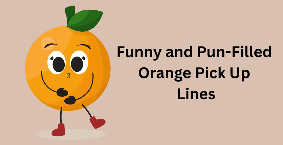 funny and pun filled orange pick up lines